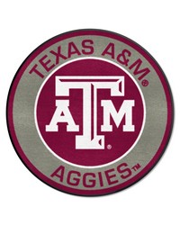 Texas AM Aggies Roundel Rug  27in. Diameter Maroon by   