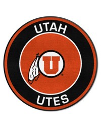 Utah Utes Roundel Rug  27in. Diameter Red by   