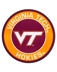 Virginia Tech Hokies Roundel Rug  27in. Diameter Maroon by   