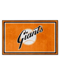 New York Giants 4ft. x 6ft. Plush Area Rug1947 Orange by   