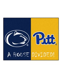 House Divided  Penn State   Pittsburgh House Divided House Divided Rug  34 in. x 42.5 in. Multi by   