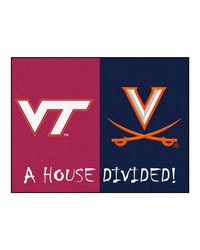 House Divided  Virginia Tech   Virginia House Divided House Divided Rug  34 in. x 42.5 in. Multi by   