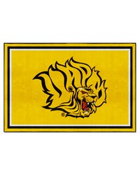 UAPB Golden Lions 5ft. x 8 ft. Plush Area Rug Yellow by   