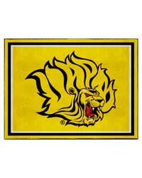 UAPB Golden Lions 8ft. x 10 ft. Plush Area Rug Yellow by   