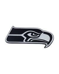 Seattle Seahawks 3D Chrome Metal Emblem Chrome by   