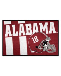 Alabama Crimson Tide Starter Mat Accent Rug  19in. x 30in. Unifrom Design Red by   