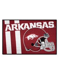 Arkansas Razorbacks Starter Mat Accent Rug  19in. x 30in. Unifrom Design Cardinal by   