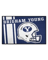 BYU Cougars Starter Mat Accent Rug  19in. x 30in. Unifrom Design Blue by   