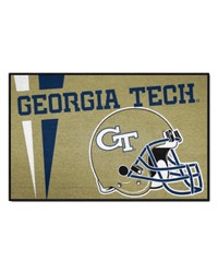 Georgia Tech Yellow Jackets Starter Mat Accent Rug  19in. x 30in. Unifrom Design Gold by   