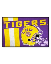 LSU Tigers Starter Mat Accent Rug  19in. x 30in. Unifrom Design Purple by   