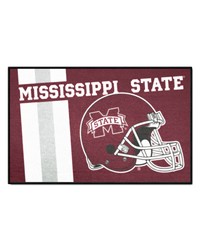 Mississippi State Bulldogs Starter Mat Accent Rug  19in. x 30in. Unifrom Design Maroon by   