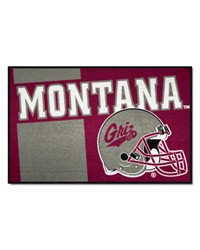 Montana Grizzlies Starter Mat Accent Rug  19in. x 30in. Unifrom Design Maroon by   