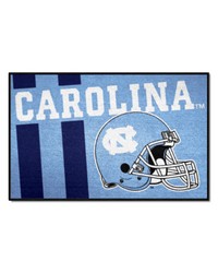 North Carolina Tar Heels Starter Mat Accent Rug  19in. x 30in. Unifrom Design Blue by   