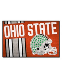 Ohio State Buckeyes Starter Mat Accent Rug  19in. x 30in. Unifrom Design Red by   
