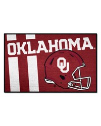 Oklahoma Sooners Starter Mat Accent Rug  19in. x 30in. Unifrom Design Crimson by   