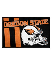 Oregon State Beavers Starter Mat Accent Rug  19in. x 30in. Unifrom Design Black by   