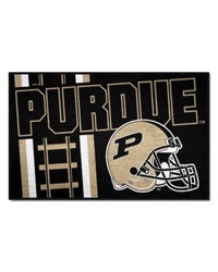 Purdue Boilermakers Starter Mat Accent Rug  19in. x 30in. Unifrom Design Black by   