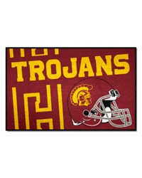 Southern California Trojans Starter Mat Accent Rug  19in. x 30in. Unifrom Design Cardinal by   