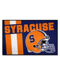 Syracuse Orange Starter Mat Accent Rug  19in. x 30in. Unifrom Design Blue by   