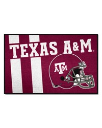 Texas AM Aggies Starter Mat Accent Rug  19in. x 30in. Unifrom Design Maroon by   