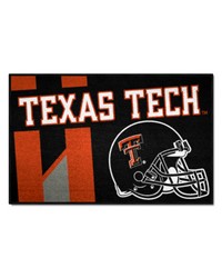 Texas Tech Red Raiders Starter Mat Accent Rug  19in. x 30in. Unifrom Design Red by   