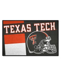 Texas Tech Red Raiders Starter Mat Accent Rug  19in. x 30in. Unifrom Design Red by   