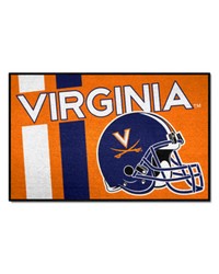 Virginia Cavaliers Starter Mat Accent Rug  19in. x 30in. Unifrom Design Navy by   