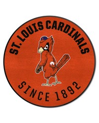 St. Louis Cardinals Roundel Rug  27in. Diameter Red by   