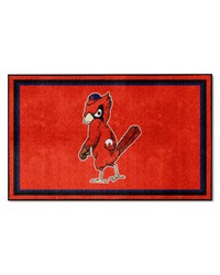 St. Louis Cardinals 4ft. x 6ft. Plush Area Rug Red by   