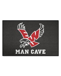 Eastern Washington Eagles Man Cave Starter Mat Accent Rug  19in. x 30in. Black Black by   