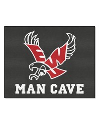 Eastern Washington Eagles Man Cave AllStar Rug  34 in. x 42.5 in. Black Black by   