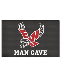 Eastern Washington Eagles Man Cave UltiMat Rug  5ft. x 8ft. Black Black by   