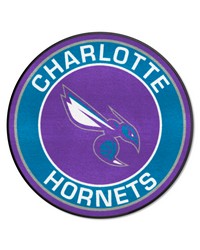 Charlotte Hornets Roundel Rug  27in. Diameter Purple by   