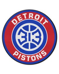 Detroit Pistons Pistons Roundel Rug  27in. Diameter Red by   