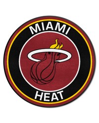 Miami Heat Roundel Rug  27in. Diameter Black by   
