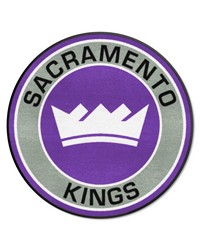 Sacramento Kings Roundel Rug  27in. Diameter Purple by   