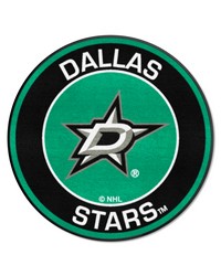 Dallas Stars Roundel Rug  27in. Diameter Green by   