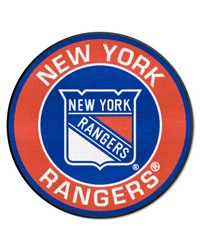 New York Rangers Roundel Rug  27in. Diameter Blue by   