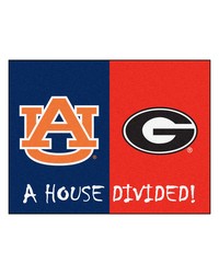 House Divided  Auburn   Georgia House Divided House Divided Rug  34 in. x 42.5 in. Multi by   