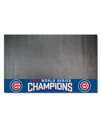 Chicago Cubs 2016 World Series Champions Vinyl Grill Mat  26in. x 42in. Blue by   
