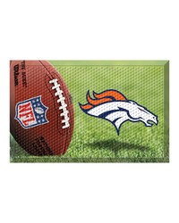 Denver Broncos Rubber Scraper Door Mat Photo by   
