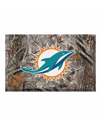 Miami Dolphins Camo Scraper Mat by   