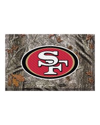San Francisco 49ers Camo Scraper Mat by   