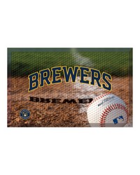 Milwaukee Brewers Rubber Scraper Door Mat Photo by   