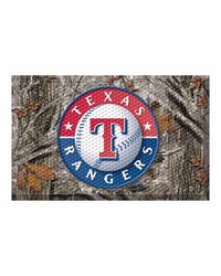 Texas Rangers Camo Scraper Mat by  Fairwinds Studio 