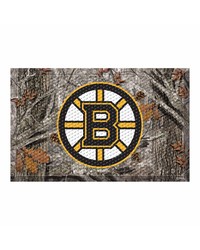 Boston Bruins Camo Scraper Mat by   