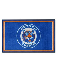 Detroit Tigers 4ft. x 6ft. Plush Area Rug1964 Blue by   