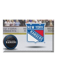 New York Rangers Rubber Scraper Door Mat Photo by   