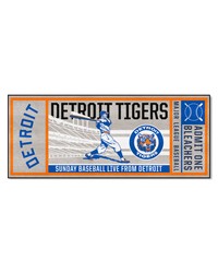 Detroit Tigers Ticket Runner Rug  30in. x 72in. Gray by   