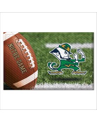 Notre Dame Fighting Irish Rubber Scraper Door Mat Leperchaun Logo Photo by   